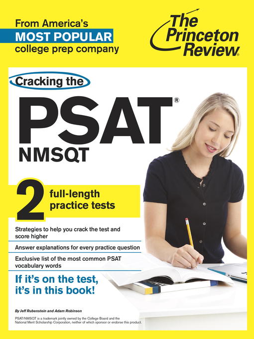 Title details for Cracking the PSAT/NMSQT with 2 Practice Tests by Princeton Review - Available